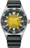 Citizen Promaster Diver Automatic Yellow Dial Men's Watch NY0120-01X, Modern