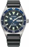 Citizen Diver's Automatic 200m NY0129-07L Steel Blue Background Men's Watch