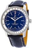 Breitling Automatic Blue Dial Blue Leather Mens 41 mm Watch A17326211C1P3, Luxury