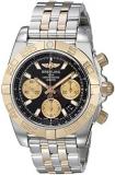 Breitling Men's Watch CB014012-BA53-378C Chronomat 41 Automatic Black Dial 18K Rose Gold and Steel, Black, Chronograph